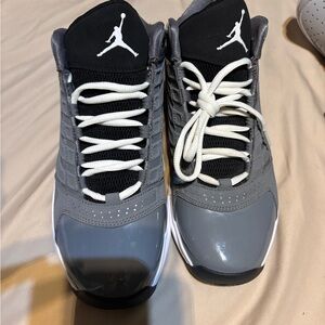 Jordan Black and Gray Sneakers